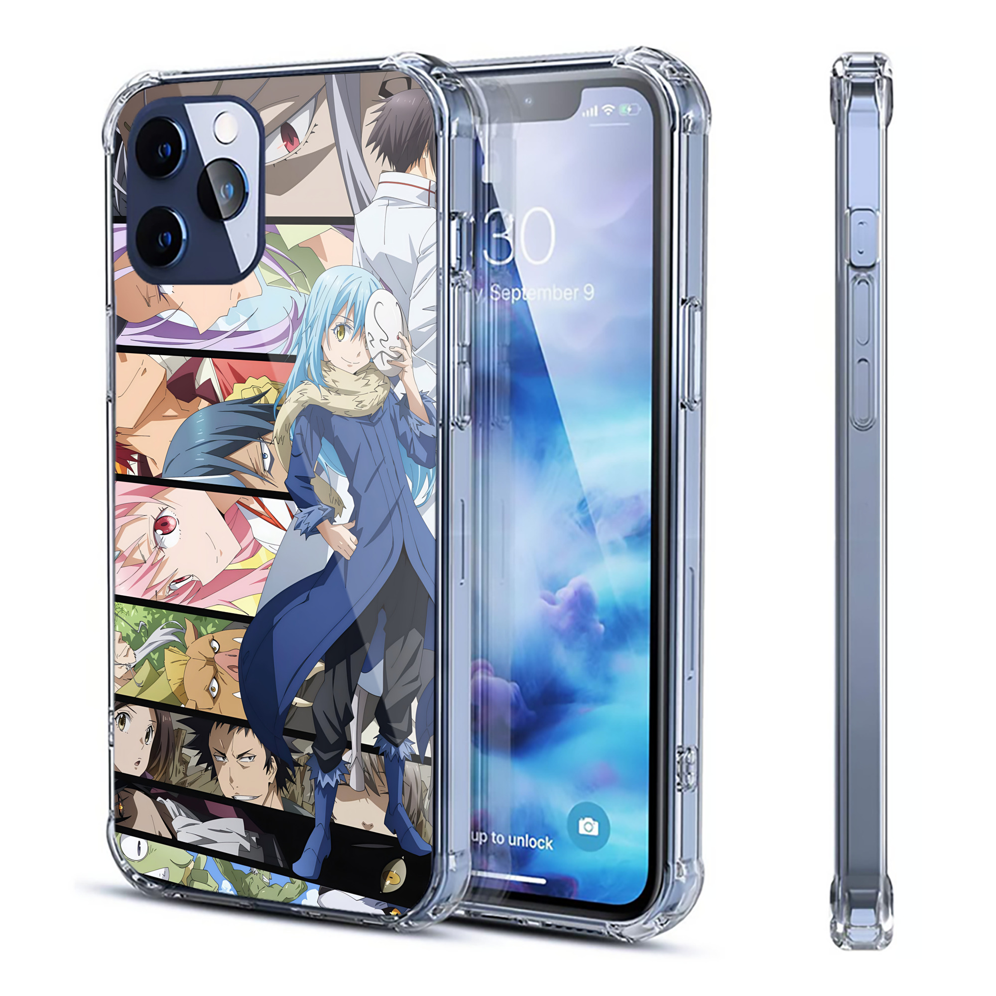 （画像用） 転スラ Regarding Reincarnated to Slime 【iPhone 12シリーズ対応】透明スマホケース（クリアソフトケース）